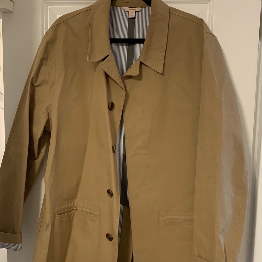 LIKE NEW Brooks Brothers Men's Trench Coat-XXL